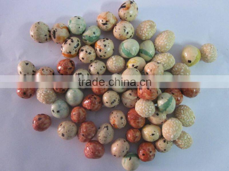 Round type fried spicy coated peanut