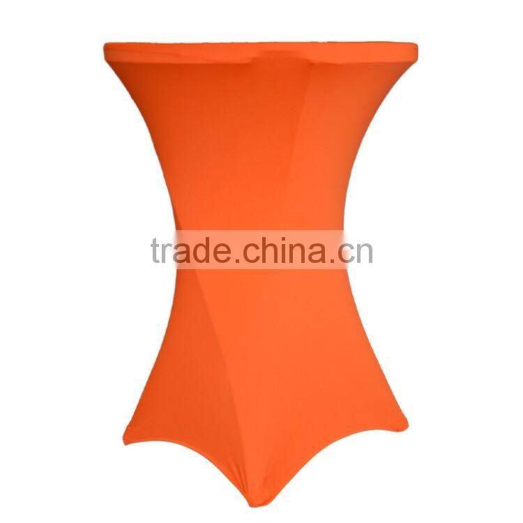 LZB016 fashionable solid color blue cocktail table cover for sale