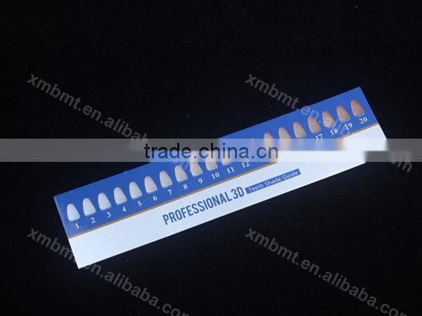 Teeth Whitening/Tooth Whitener/Teeth Bleaching Shade Guide Paper