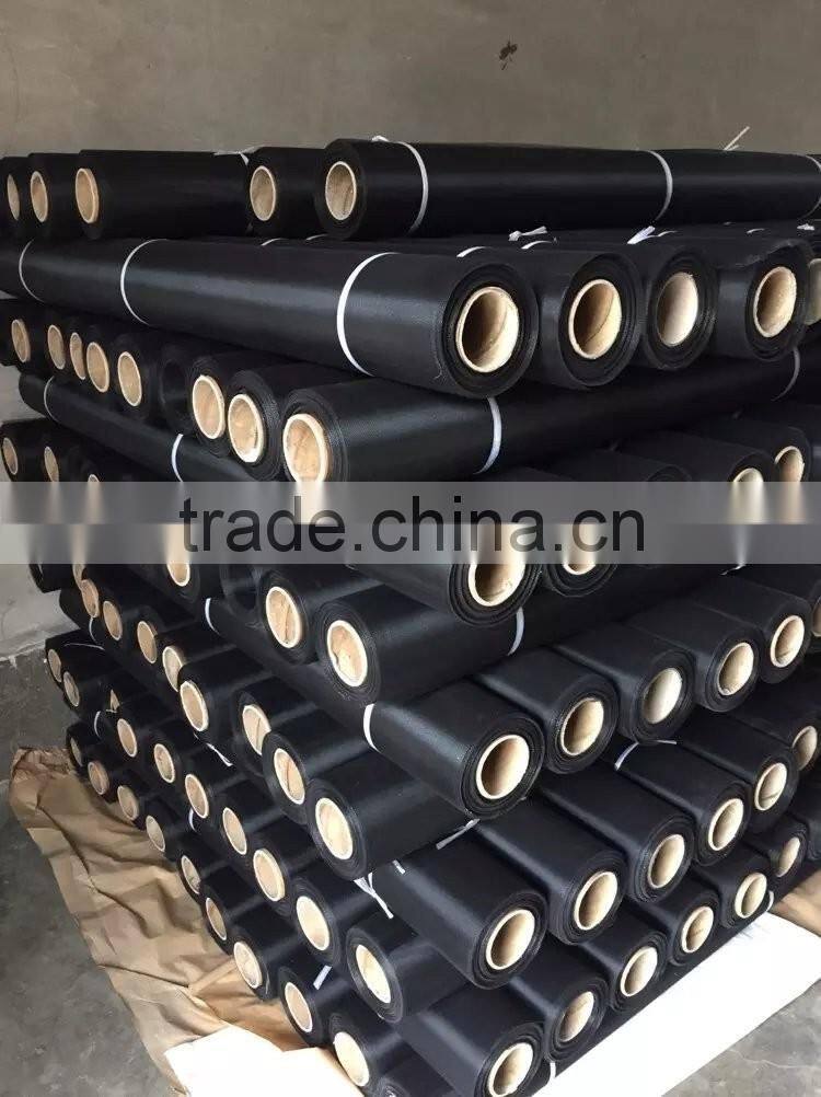 Black coated mesh for window and door/ black coated insect screen/black coated mesh screening