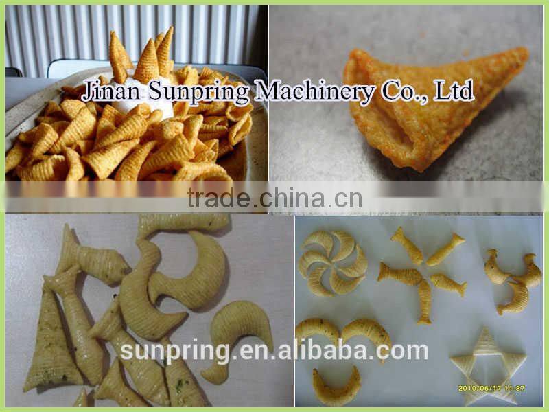 Automatic Fried Wheat Bugle Snacks Production Line