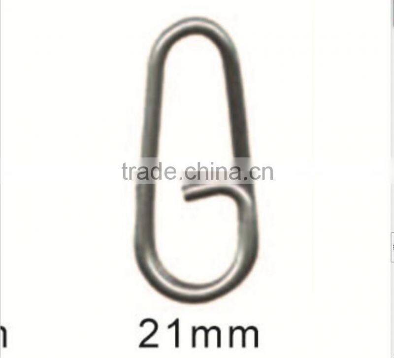 High quality brass fishing bent head oval split ring