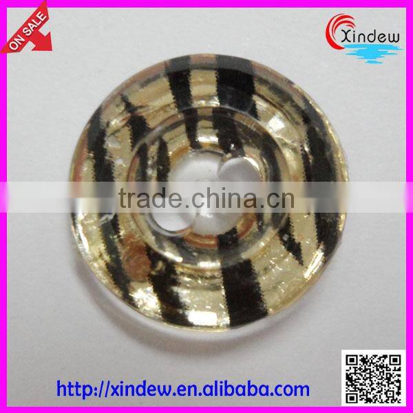 Fashion design leopard plating acrylic buttons/leopard buttons/plating buttons/two holes acrylic button