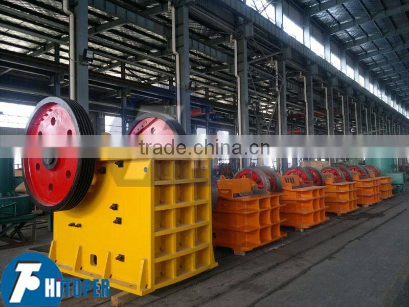 Durable jaw crusher in granite rock mining process