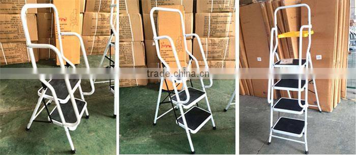 chuangquanxing loft 4 step with safety rail emergency escape ladder