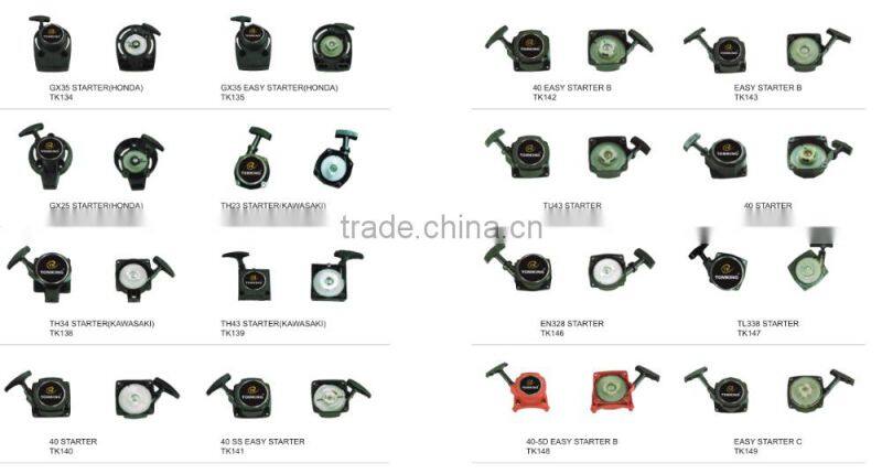 chain saw spare parts, chain saw starter,various starters