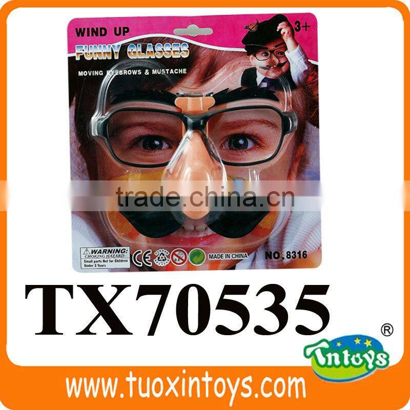Plastic toy crazy party glasses
