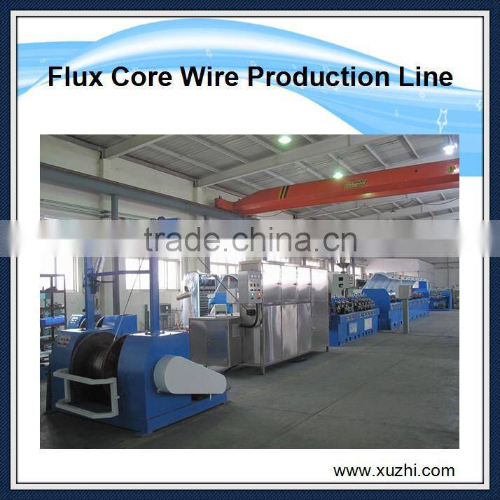 China supplier low carbon steel wire flux cored wire making machine steel wire production line