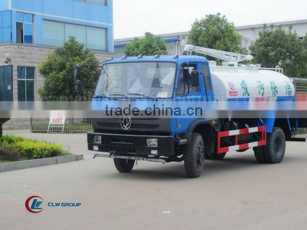 Dongfeng 4*2 Fecal Suction Truck for Sale 12000 Liters with Sprinkling Function