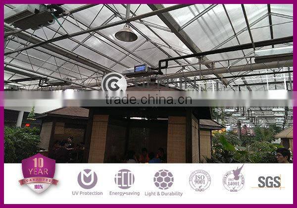 High quality 12mm 3-layer rectangle polycarbonate hollow sheet UV protection 10-year warranty 2100*5800mm