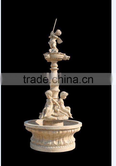 Hand carved angel fountain marble