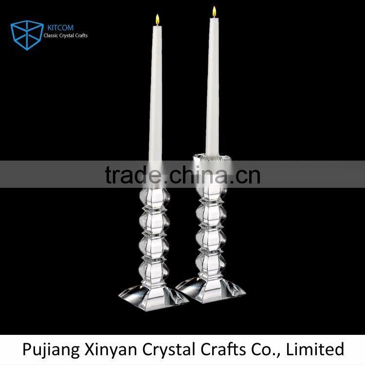Latest super quality glass crystal tealight candle holders on sale