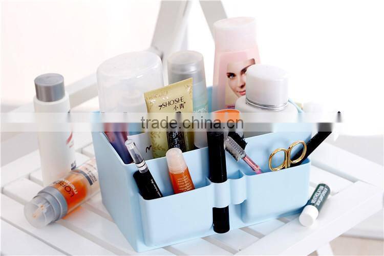 Hot Sale Cute Plastic Office Desktop Storage Boxes Makeup Organizer Storage Box