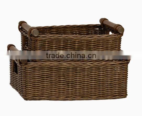 2014 new Divider wicker magazine rack linyi