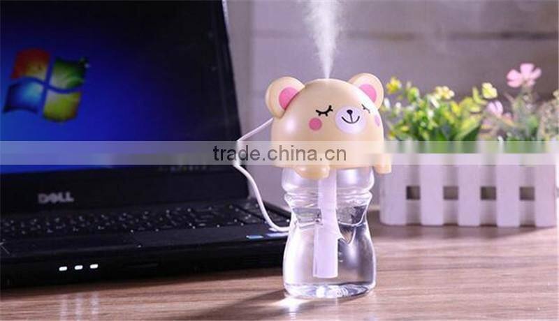 CT-744 Upgrade three generations bottle humidifier USB mini humidifier home office Pet cute cartoon humidifier