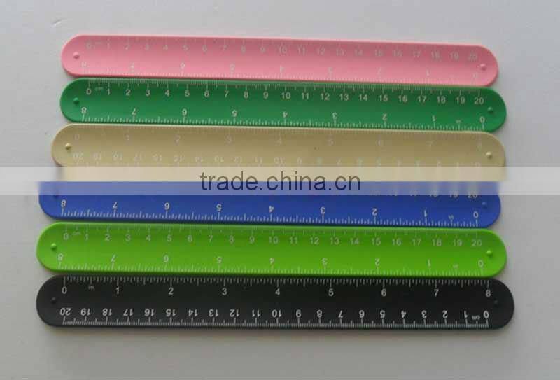 Debossed logo silicone reflective slap bracelets