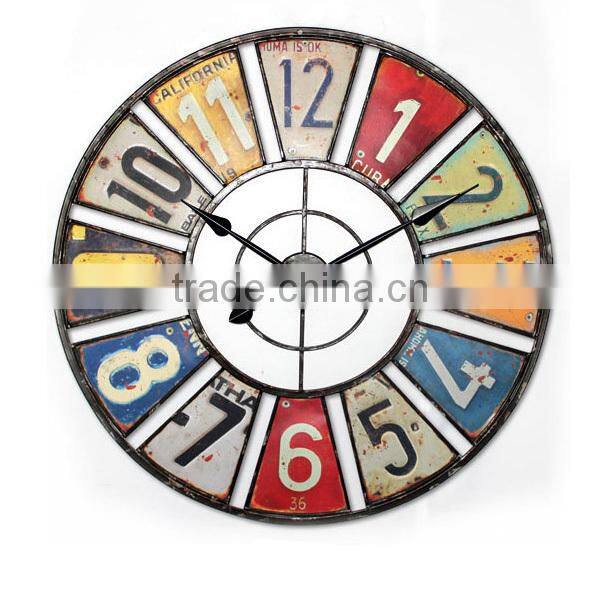 Antique Metal Carved Wal Clock