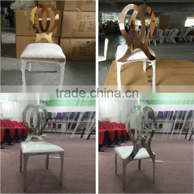 modern leather chair stainless steel dining chair furniture