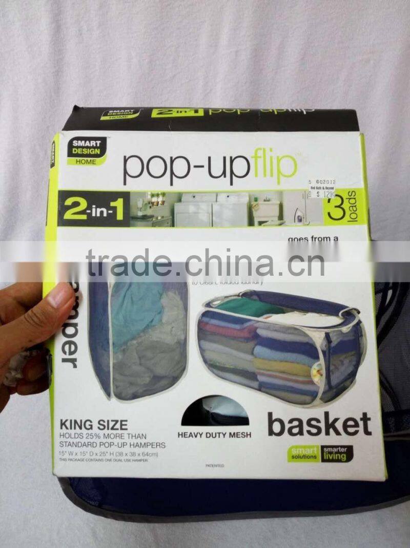 The factory produced home pop up laundry hamper