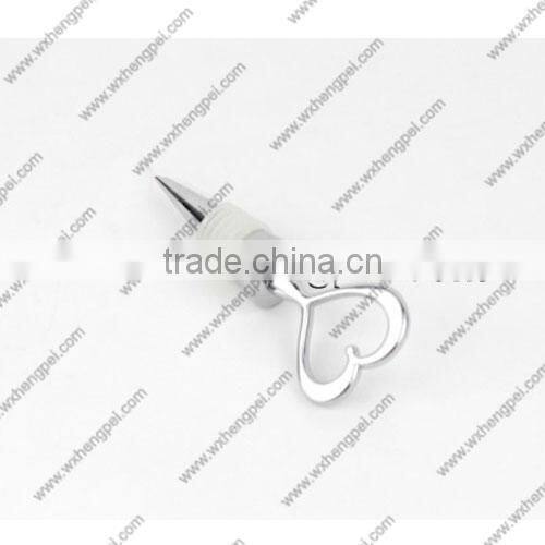 wedding gift of high-grade zinc alloy love red wine stopper