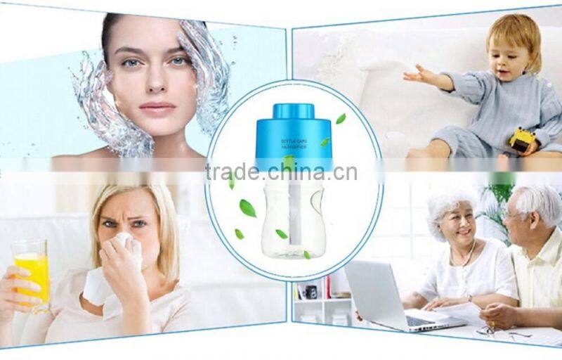Car&Computer Dual Function Bottle Shaped With Light USB Humidifier