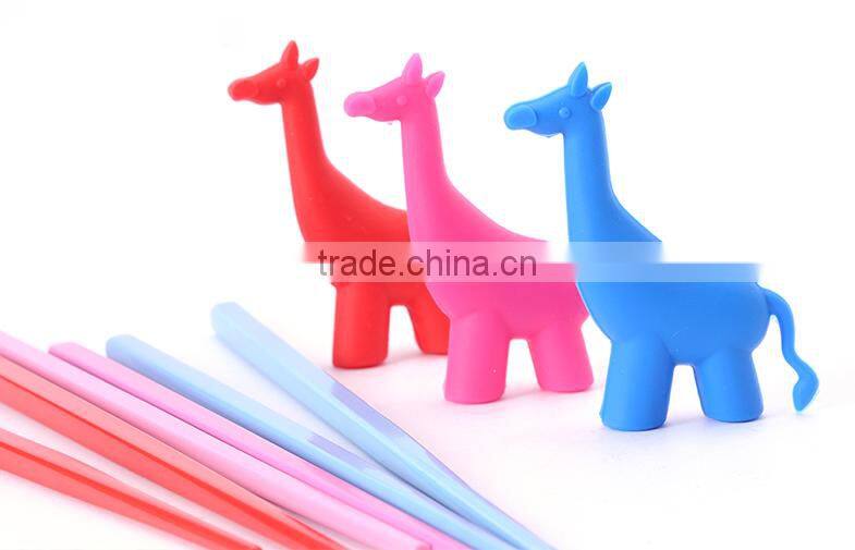 Wholesale Stock Small Order Cartoon Giraffe Multifunctional Children Training Chopsticks