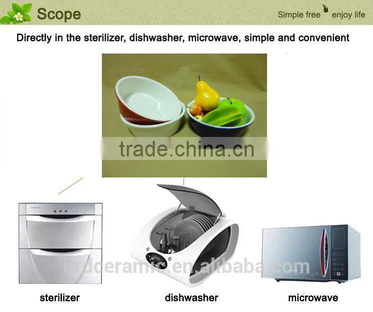 food safe and microwave safe round shape ceramic bowl