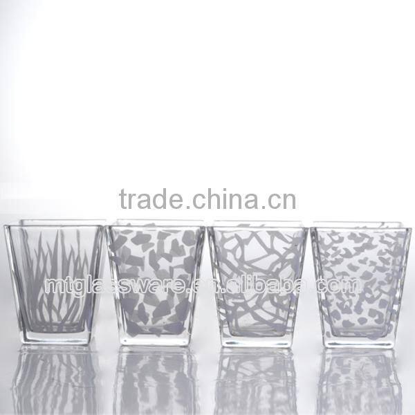 newest houshold type machine made the double groove square vase