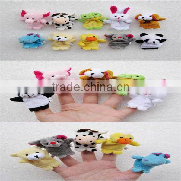 Animal plush finger puppet