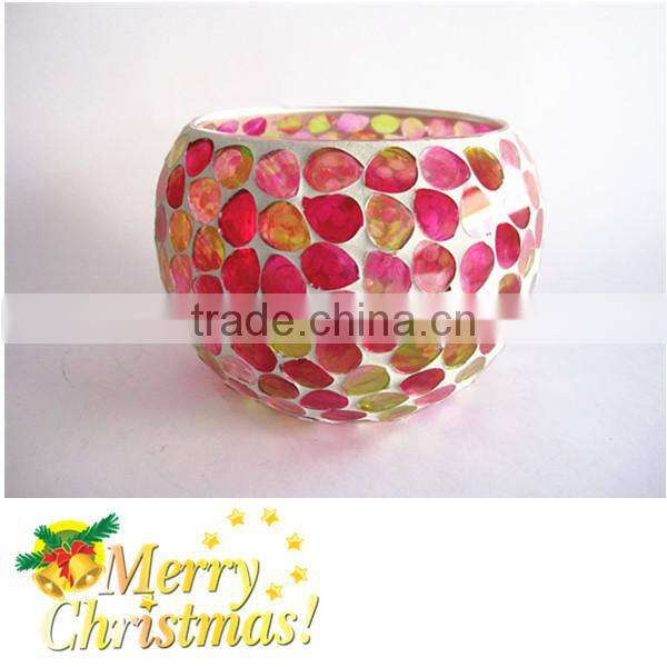 Iridescent Colored Mosaic Holder Unique Modern Home Decorations
