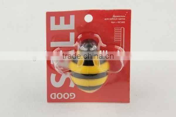 Bee shaped plastic bathroom accessories/toothbrush holder