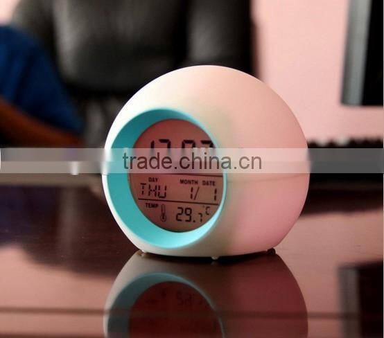Sound wireless control Digital LED Plastic Home Alarm Clocks