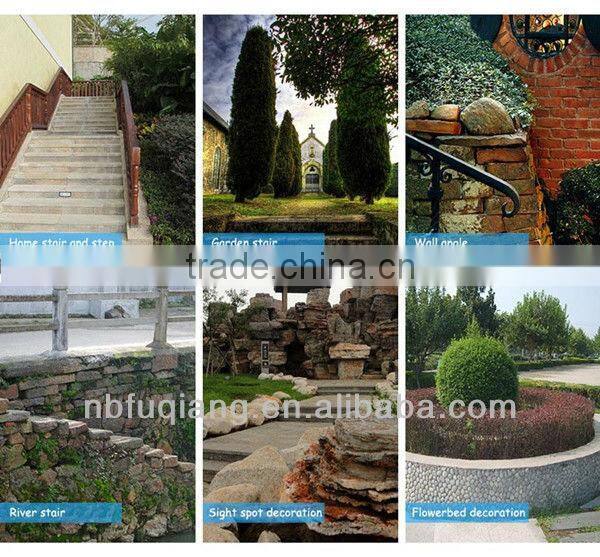 FQ-529 modern wall mounted stainless steel garden solar stair step lights with CE and ROHS certificates