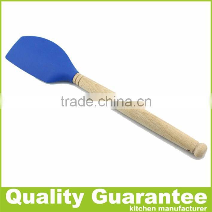 High quality wooden baking utensil set silicone kitchen utensil set