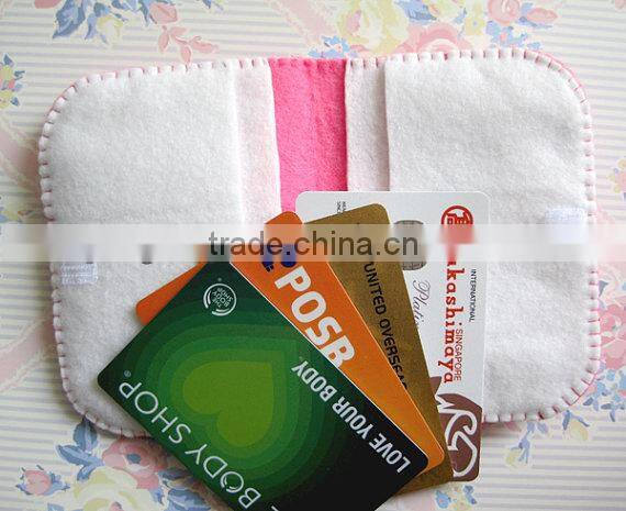 2017 wholesale quality 100% Wool Felt cute cartoon Wallet Case fashion products made in China