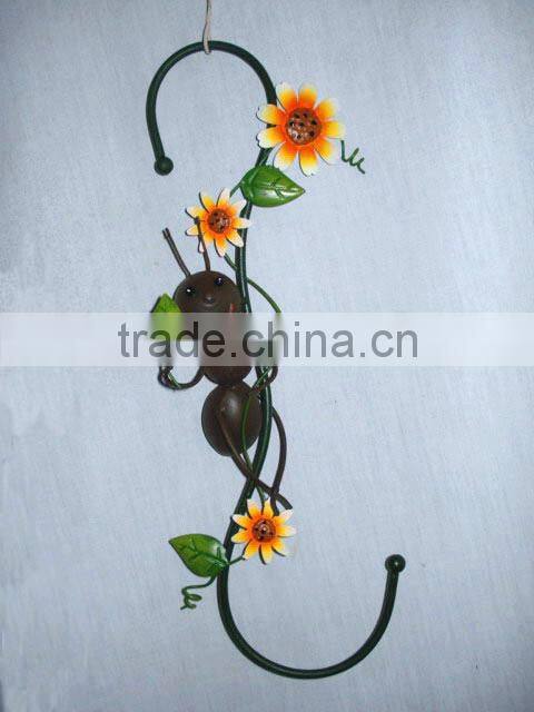 Handicraft gift iron hook with ant