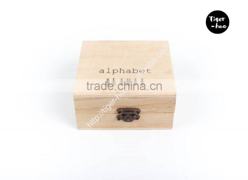 ALPHABET Rubber Stamp Set, 1Set Of 26 pcs Handwriting Upper Case Alphabet Wooden Rubber Stamp Box,