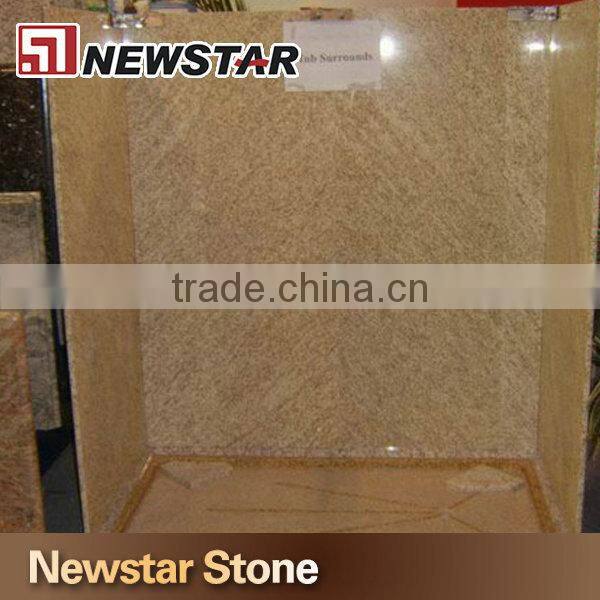 Newstar Chinese polished marble stone shower wall bathroom marble wall