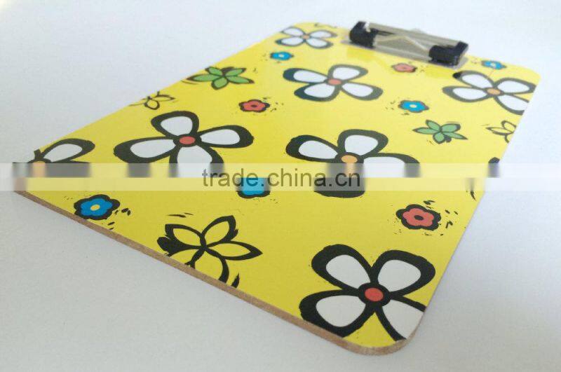 The single side printing clipboard for school and office use , writing board , MDF clipboard