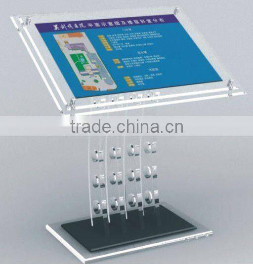 PVC vac-formed thick plastic display shelf