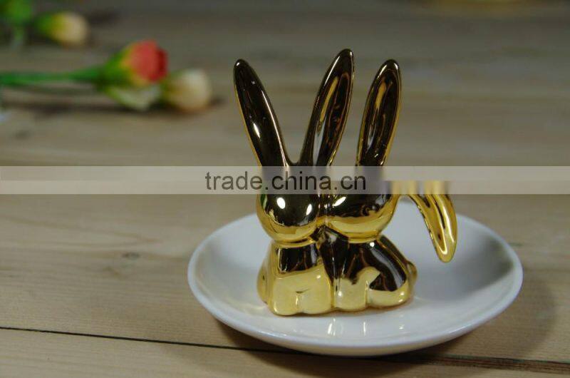 Promotional ceramic tray jewelry holder ring holder