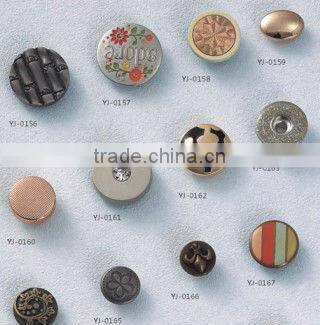 KMJ-2114 fashionable style and low price press metal clothed snap buttons