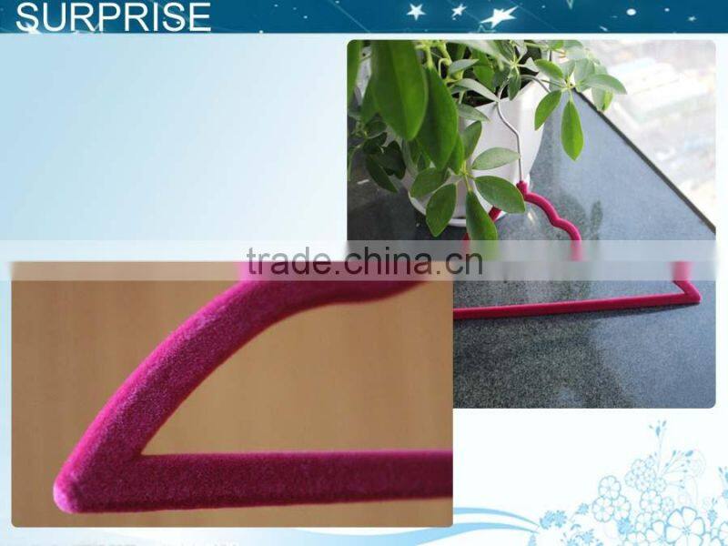 Flocking hanger baby clothes display hanger