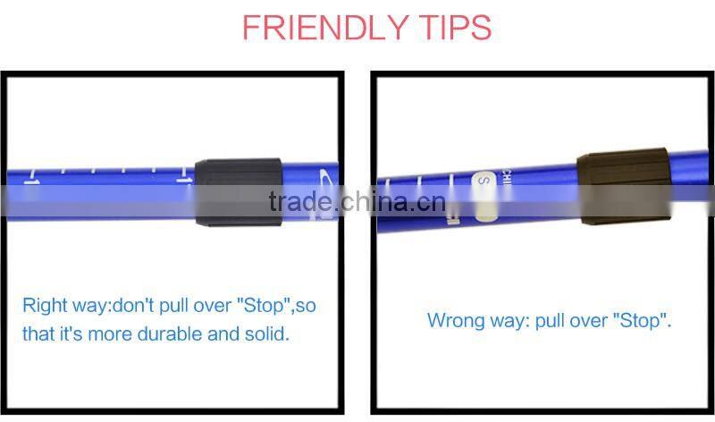 Top Quality Flexible Alpenstock hiking poles