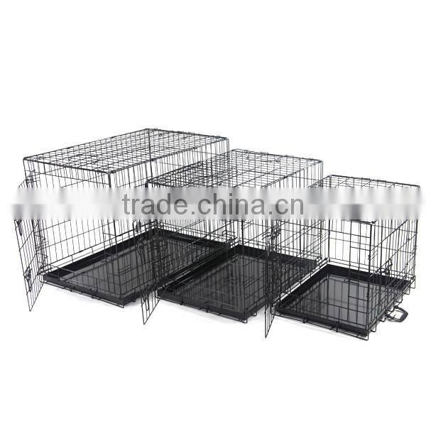 outdoor/ innerdoor black coated pet cages/pet cases/dog cases/dog house