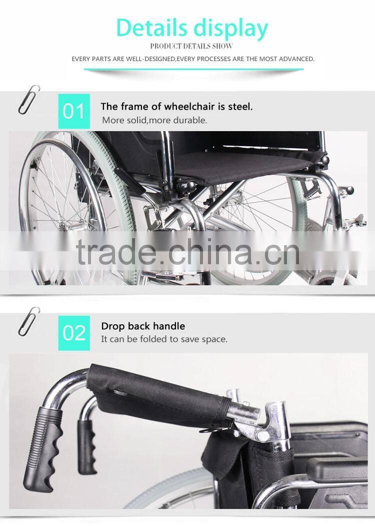 Topmedi hot sale assisted wheelchair for disabled