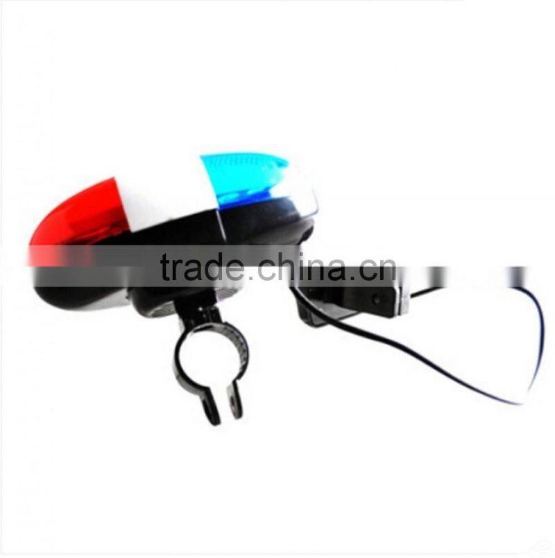 2016 New Cycling Bike Super loud Bicycle 6 LED Electronic Horn Bell Siren 4 Sounds electric horn sound pressure horn sound