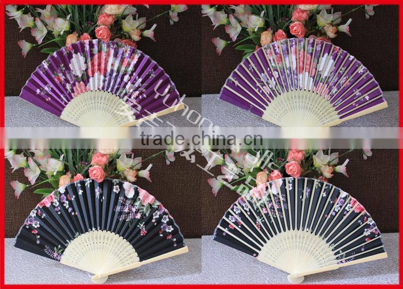 Chinese bamboo fabric crafts fan