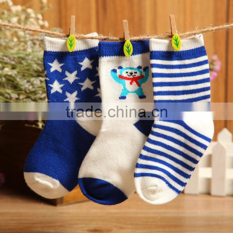 Colorful Cotton Suit To Baby Custom Print Socks Cheap Fashion Socks