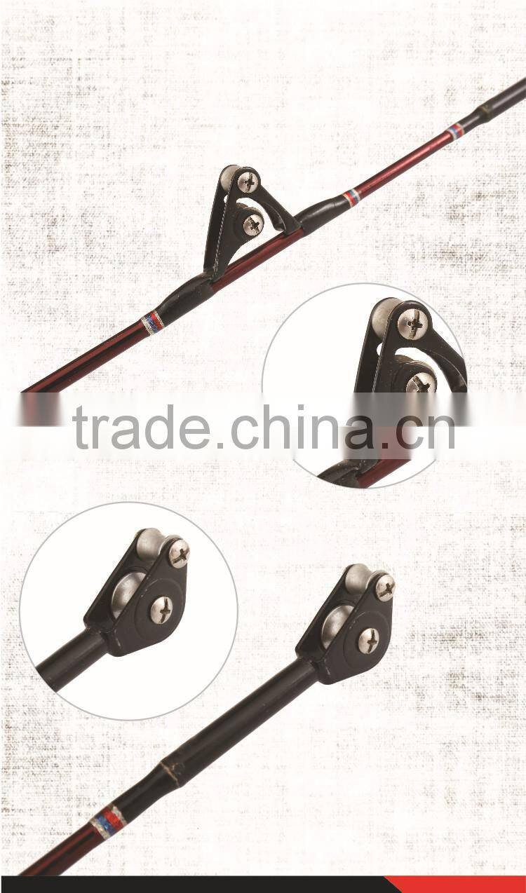 552 Fiberglass Red Trolling Boat Fishing Rod